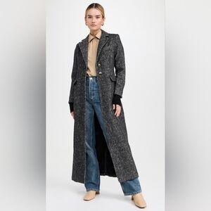 The Favorite Daughter The City Coat – Grey Twill, Size Large